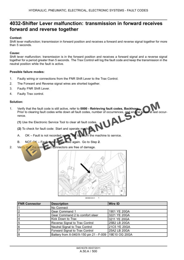Case 580N, 580SN-WT, 580SN, 590SN Tractor Loader Backhoe Service Manual 84540377-3