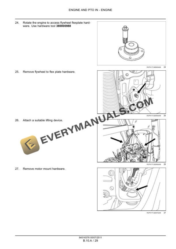 Case 580N, 580SN-WT, 580SN, 590SN Tractor Loader Backhoe Service Manual 84540378-2