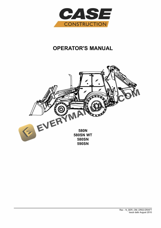 case 580n 580sn wt 580sn 590sn tractor operator manual dr02 draft 1