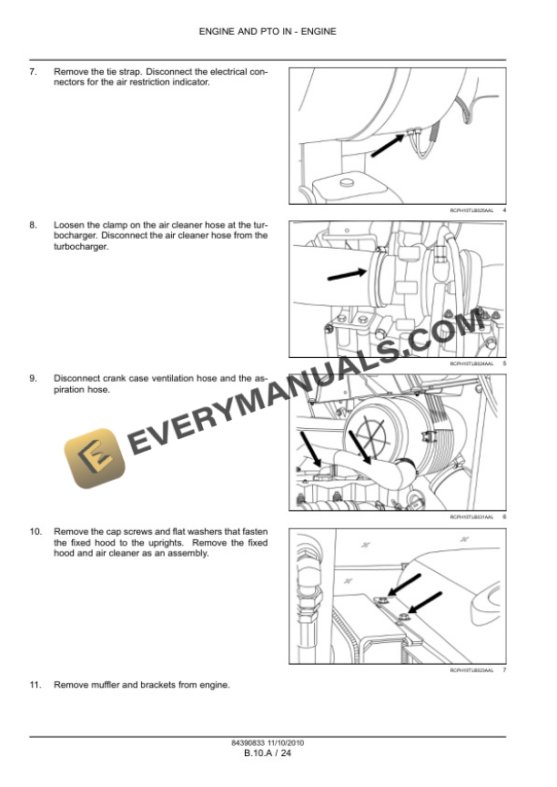 Case 580N, 580SN WT, 580SN, 590SN Tractor Service Manual 84390833-3