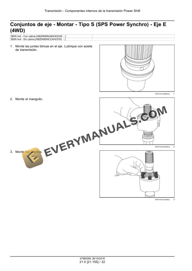 Case 580N Backhoe Repair Manual 47985064 ES PDF 4 Case 580N Backhoe Repair Manual 47985064 ES PDF - Image 2