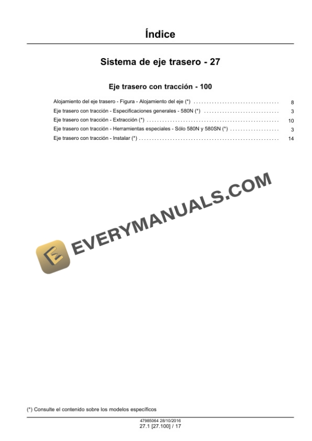 Case 580N Backhoe Repair Manual 47985064 ES PDF 5 Case 580N Backhoe Repair Manual 47985064 ES PDF - Image 3