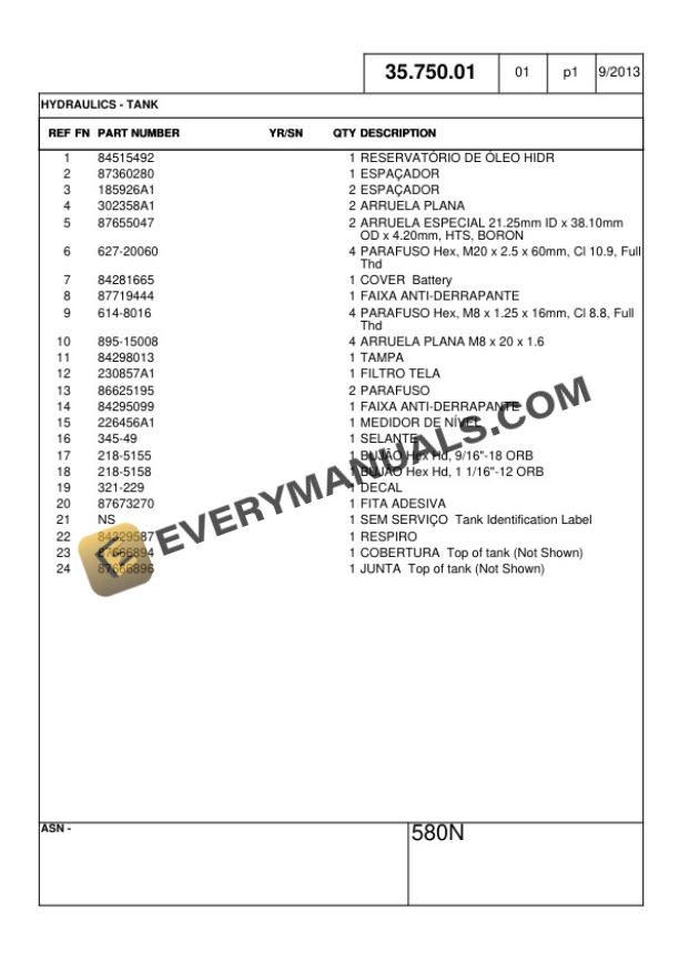 Case 580N Loader Backhoe Operator Manual 47493009-4