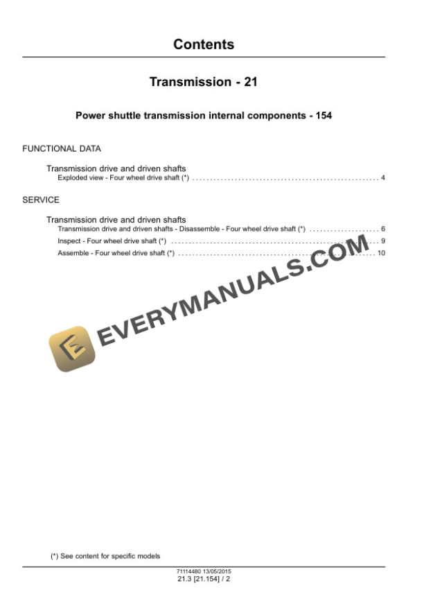Case 580N Loader Backhoe Service Manual 71114480 PDF 4 Case 580N Loader Backhoe Service Manual 71114480 PDF - Image 2