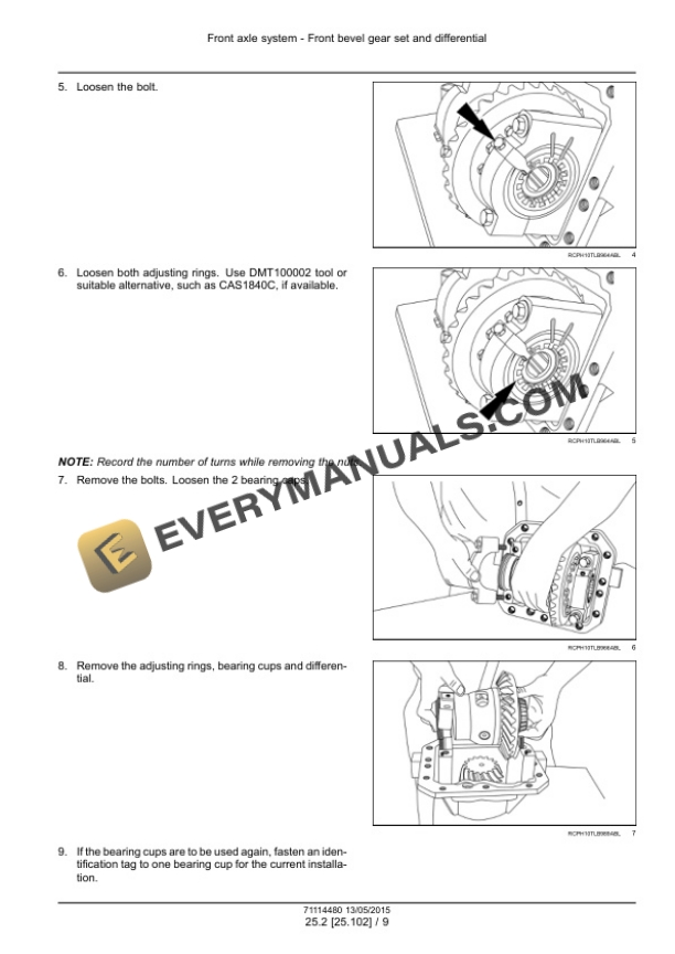 Case 580N Loader Backhoe Service Manual 71114480 PDF 5 Case 580N Loader Backhoe Service Manual 71114480 PDF - Image 3