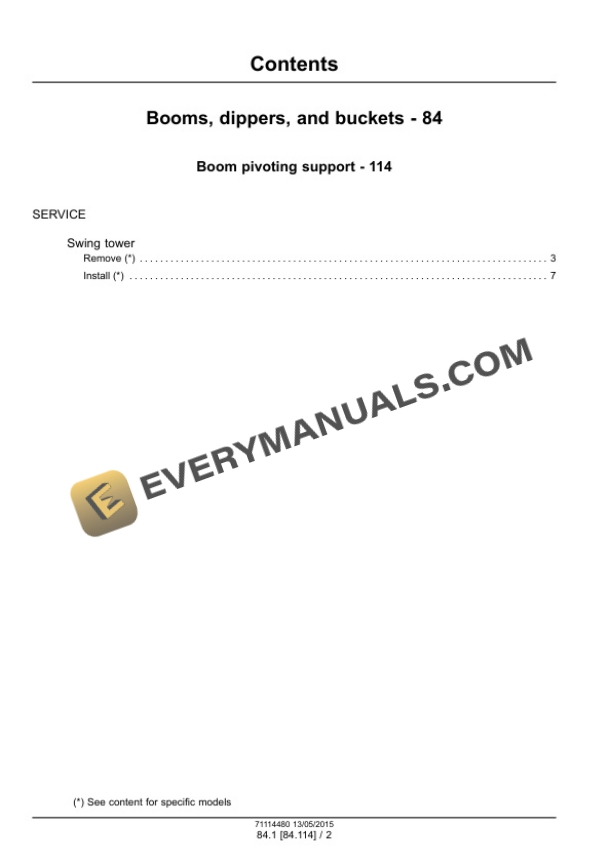 Case 580N Loader Backhoe Service Manual 71114480 PDF 7 Case 580N Loader Backhoe Service Manual 71114480 PDF - Image 5