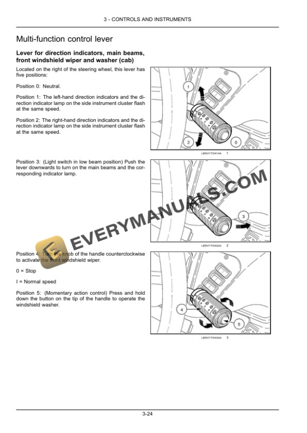Case 580T, 580ST, 590ST, 695ST Tier 3 Tractor Loader Backhoe Operator Manual 47900121-2