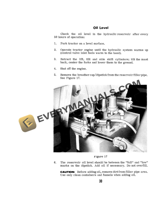 Case 584, 585, 586 Hydrostatic Drive Forklift Operator Manual 9-4242-5