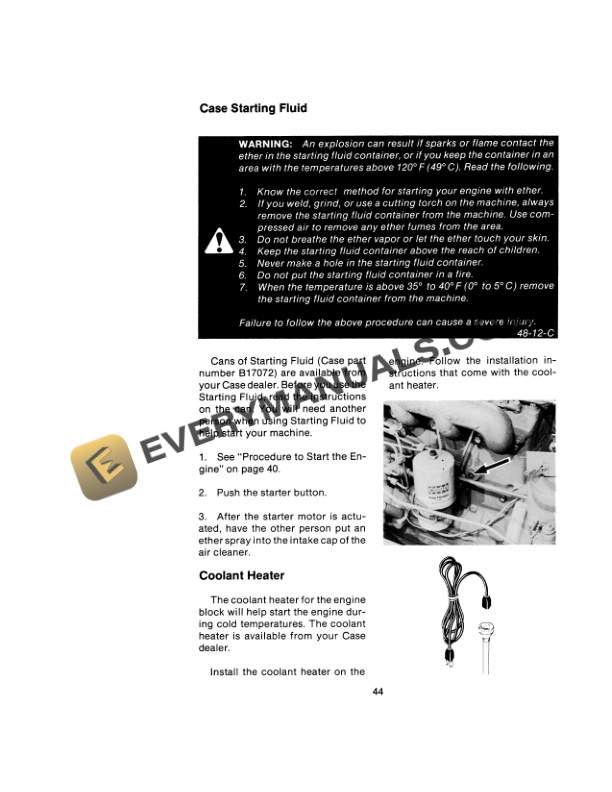 Case 584D, 585D, 586D Forklift Operator Manual 9-7331-3