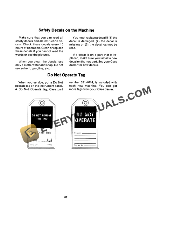 Case 584D, 585D, 586D Forklift Operator Manual 9-7331-4
