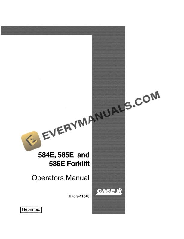 Case 584E, 585E, 586E Forklift Operator Manual 9-11046 PDF 2 case 584e 585e 586e forklift operator manual 9 11046 1