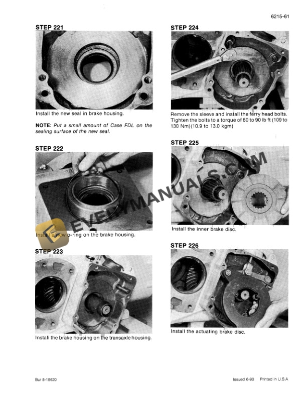 Case 584E, 585E, 586E Forklift Service Manual 8-15541-4