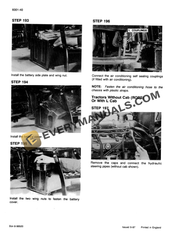 Case 585, 685, 595, 695 Series Tractor Service Manual 7-36892-3