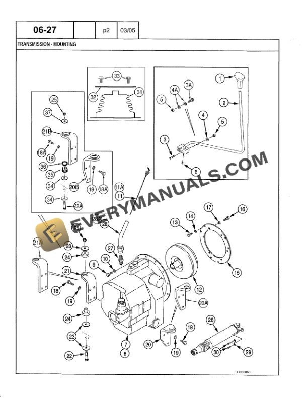Case 585G, 586G, 588G Forklift Parts Catalog 7-5443NA-3