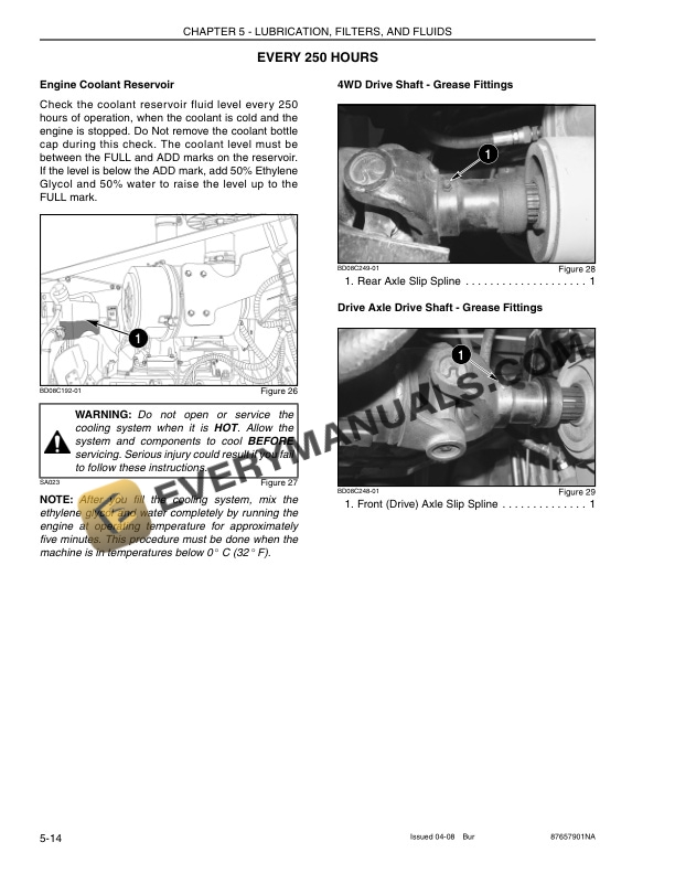 Case 586G, 588G Series 3 Tier 3 Forklift Operator Manual 87657901 NA-4