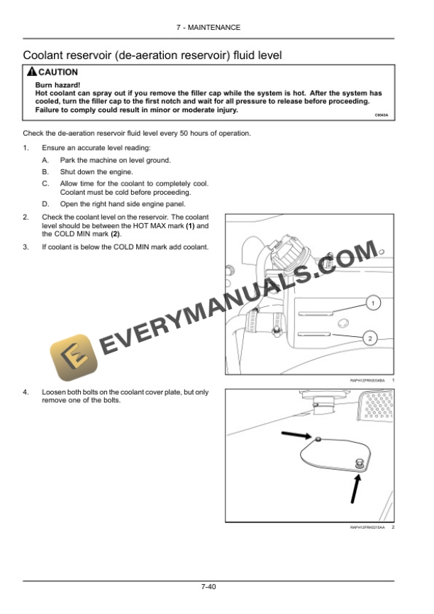 Case 586H, 588H Tier 4 Rough Terrain Forklift Operator Manual 84587658-4