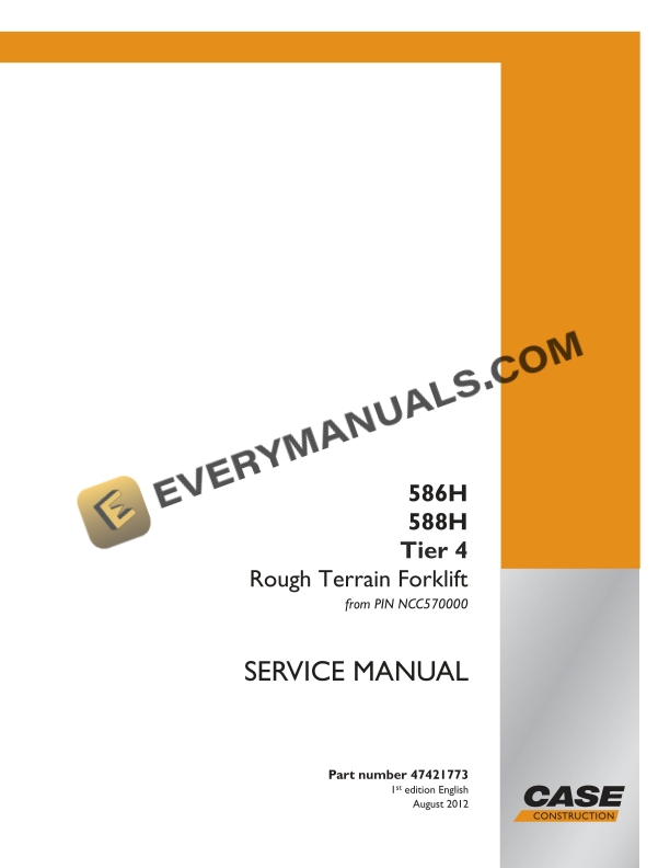 case 586h 588h tier 4 rough terrain forklift service manual 47421773 1