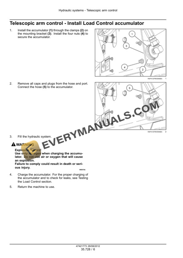 Case 586H, 588H Tier 4 Rough Terrain Forklift Service Manual 47421773 PDF 5 Case 586H, 588H Tier 4 Rough Terrain Forklift Service Manual 47421773 PDF - Image 3