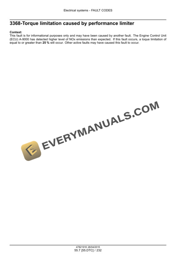 Case 586H, 588H Tier 4B (Final) Rough Terrain Forklift Service Manual 47821916 PDF 7 Case 586H, 588H Tier 4B (Final) Rough Terrain Forklift Service Manual 47821916 PDF - Image 5