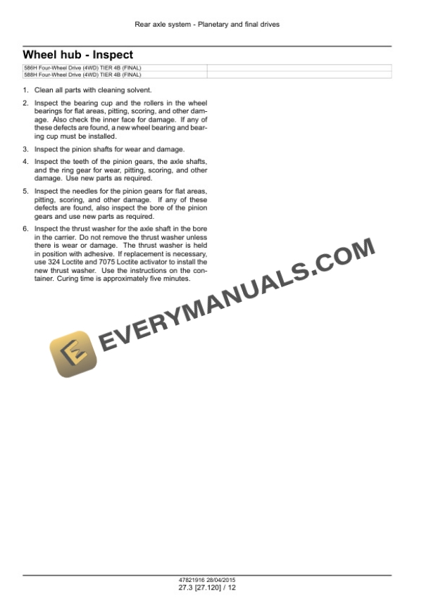 Case 586H, 588H Tier 4B (Final) Rough Terrain Forklift Service Manual 47881829 PDF 4 Case 586H, 588H Tier 4B (Final) Rough Terrain Forklift Service Manual 47881829 PDF - Image 2