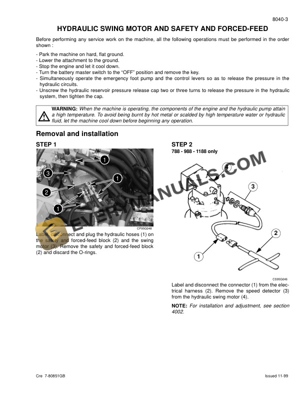 Case 588 Crawler and Wheeled Hydraulic Excavator Service Manual 7-80963GB PDF 7 Case 588 Crawler and Wheeled Hydraulic Excavator Service Manual 7-80963GB PDF - Image 5