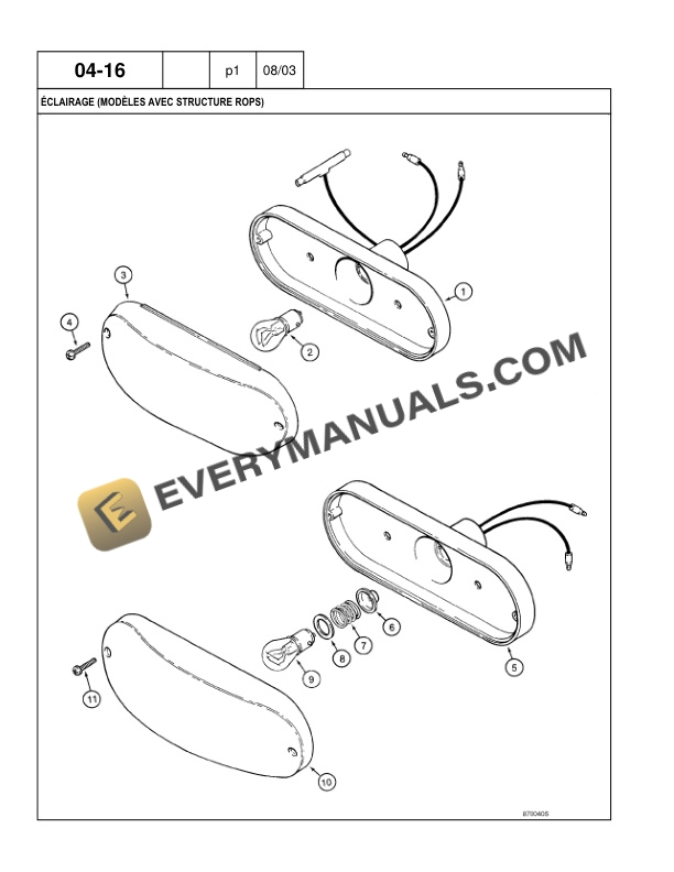 Case 590 Super M Series 2 Backhoe Loader Parts Catalog 7-9063 FR-2