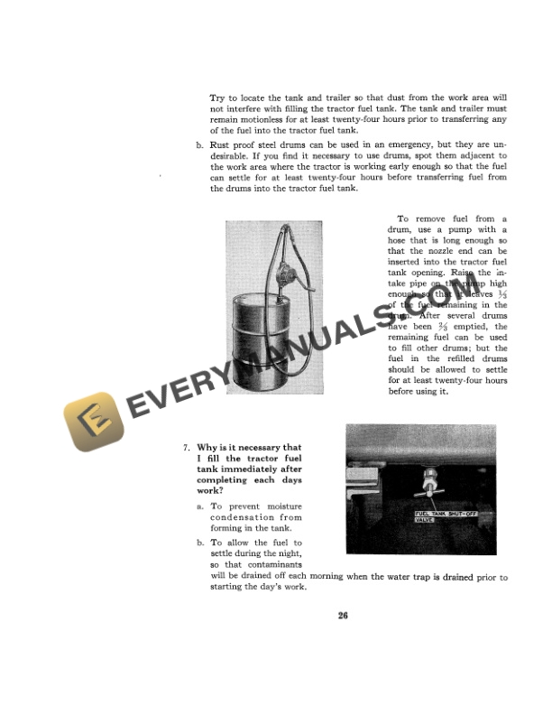 Case 600 Series Diesel Tractor Operator Manual 6245-2