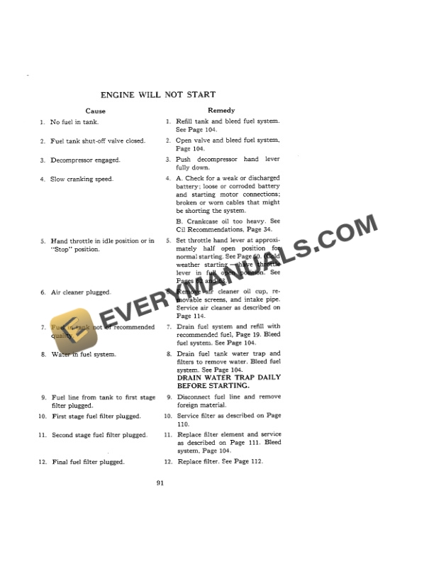 Case 600 Series Diesel Tractor Operator Manual 6245-4