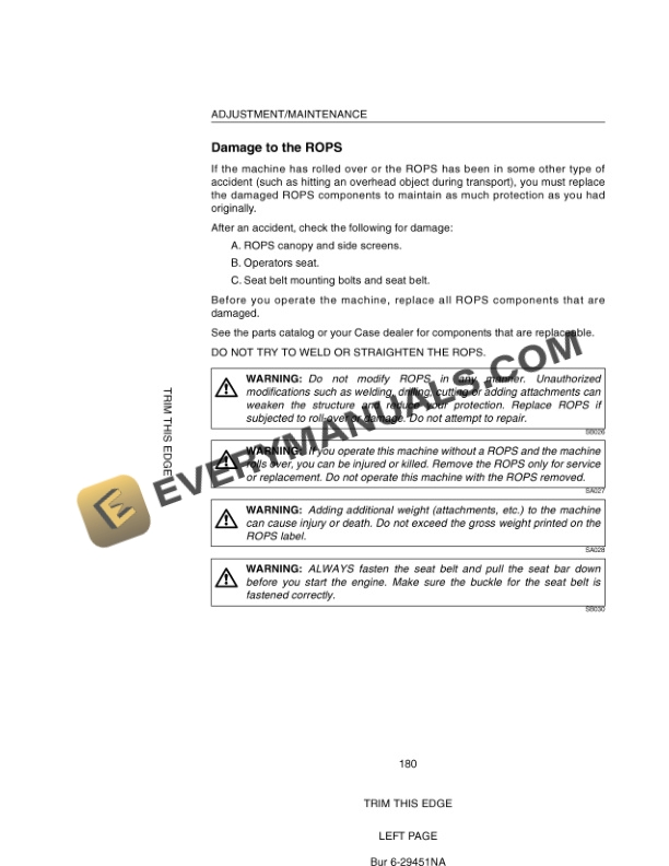 Case 60XT, 70XT Skid Steer Loader Operator Manual 6-29451NA PDF 7 Case 60XT, 70XT Skid Steer Loader Operator Manual 6-29451NA PDF - Image 5