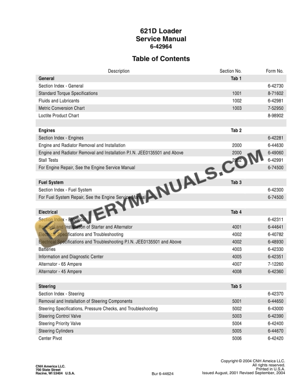 Case 621D Loader Service Manual 6-42964 PDF 3 Case 621D Loader Service Manual 6-42964 PDF