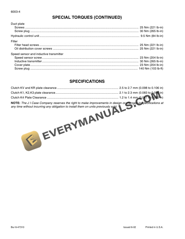 Case 621D Loader Service Manual 6-42964 PDF 6 Case 621D Loader Service Manual 6-42964 PDF - Image 4