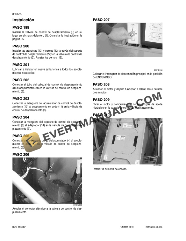 Case 621D Wheel Loader Service Manual 6-42961 SP-5