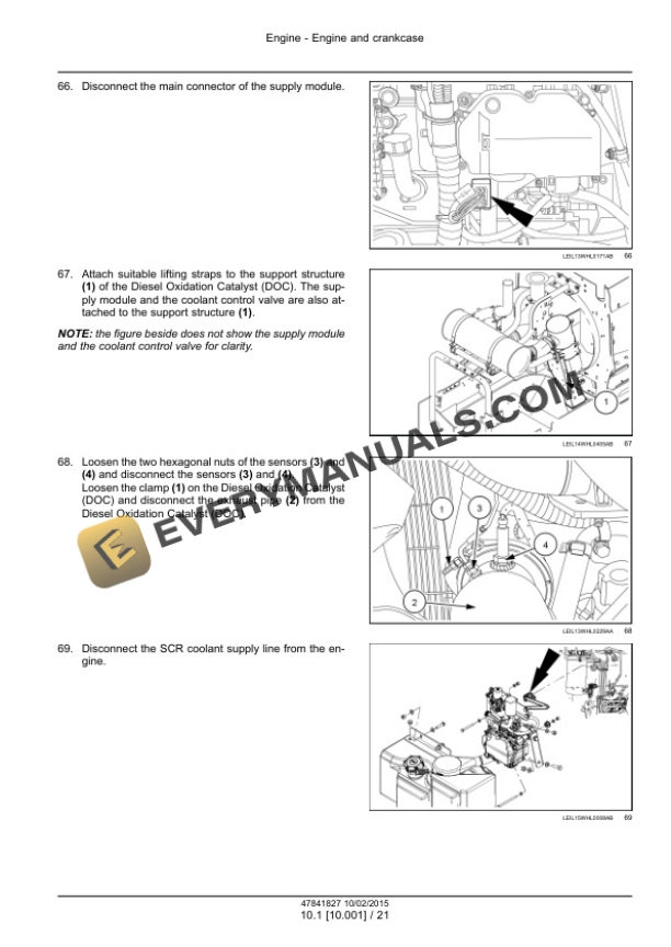 Case 621F, 721F Tier 4B (Final) Wheel Loader Service Manual 47865306-2