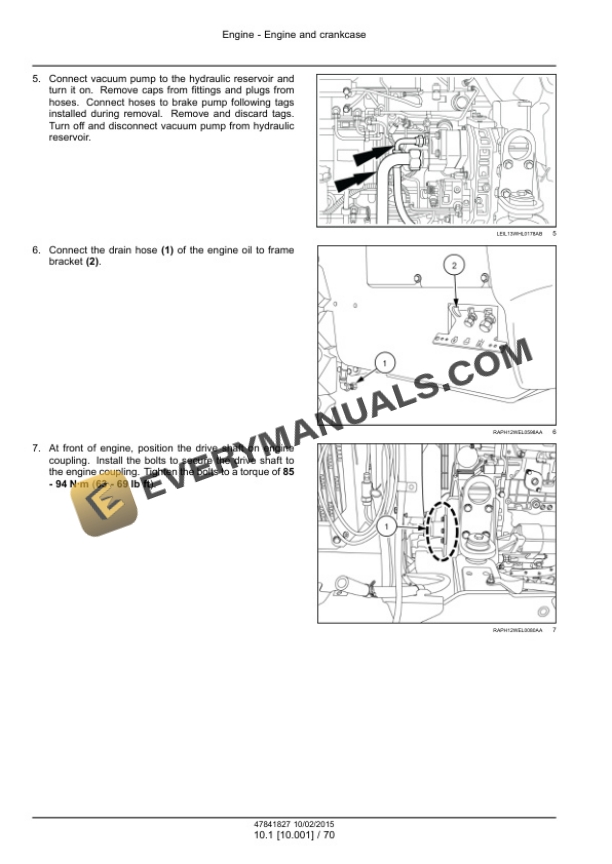 Case 621F, 721F Tier 4B (Final) Wheel Loader Service Manual 47865306-3
