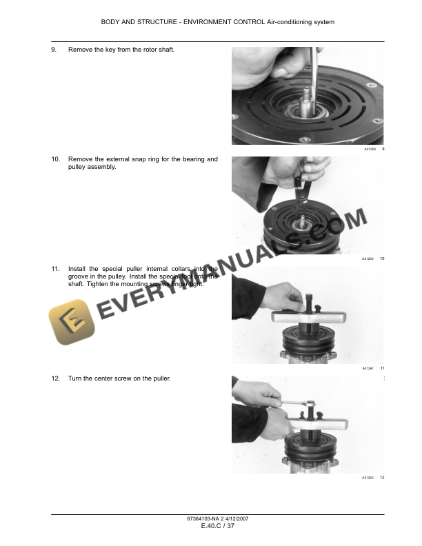 Case 650K, 750K, 850K Tier 2 Crawler Dozer Repair Manual 87364103 NA-5