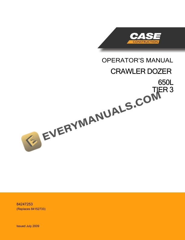 Case 650L Tier 3 Crawler Dozer Operator Manual 84247253 PDF 2 case 650l tier 3 crawler dozer operator manual 84247253 1