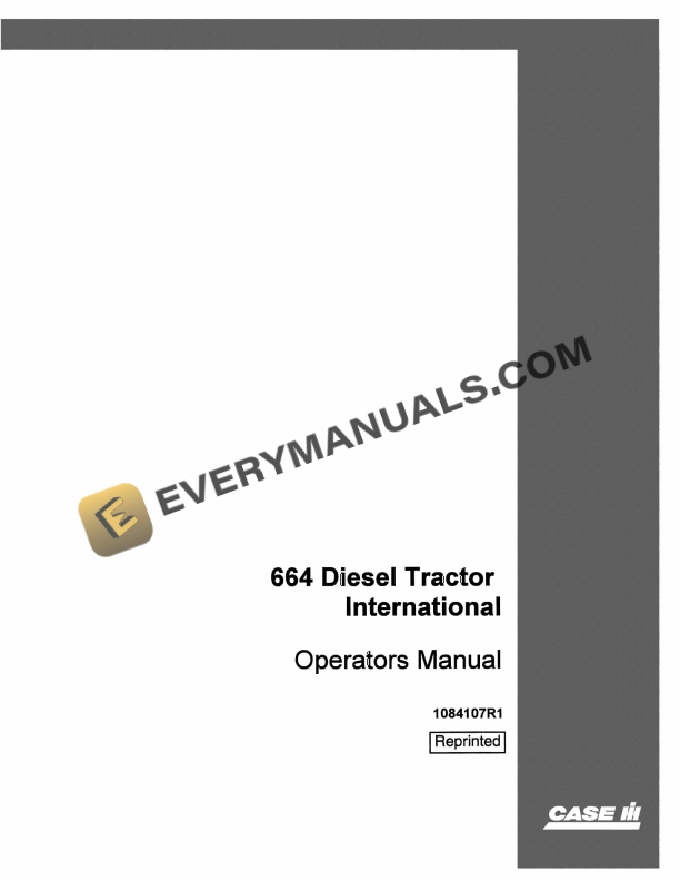 Case 664 Diesel Tractor International Operator Manual 1084107R1 PDF 2 case 664 diesel tractor international operator manual 1084107r1 1