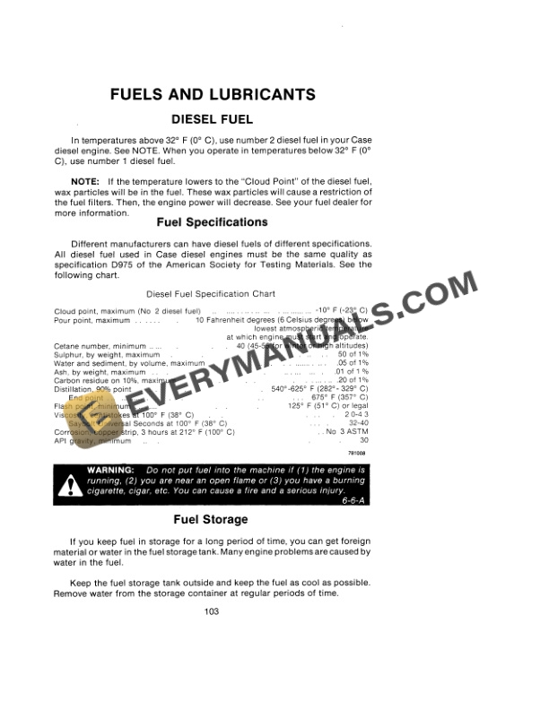Case 680G Loader Backhoe Operator Manual 9-6532-4