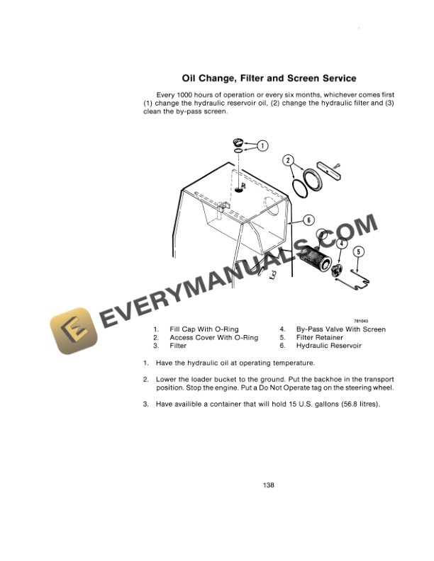 Case 680G Loader Backhoe Operator Manual 9-6532-5