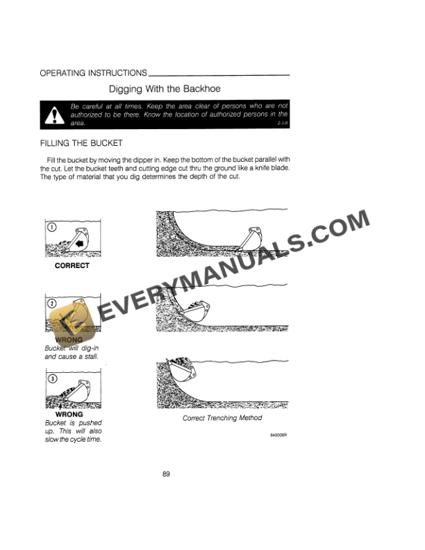 Case 680L Loader Backhoe Operator Manual 9-12791-4