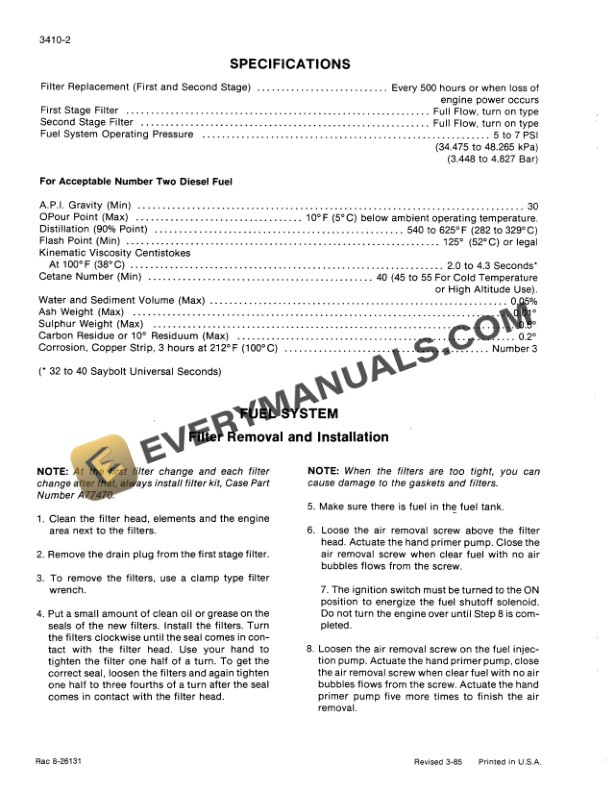 Case 680L Loader Backhoe Service Manual 8-74642-2