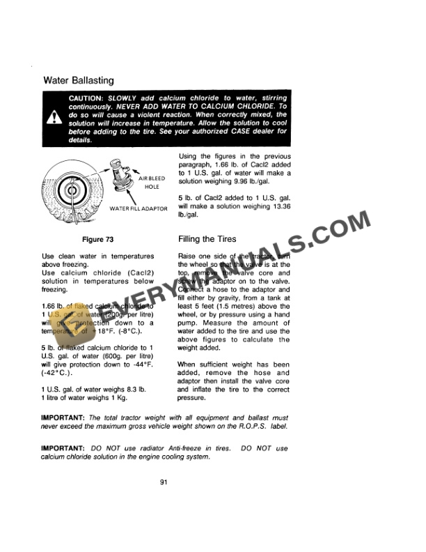 Case 685 Tractor Operator Manual 9-11273-4