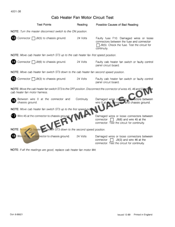 Case 688 Crawler Excavator Service Manual 8-88991-3