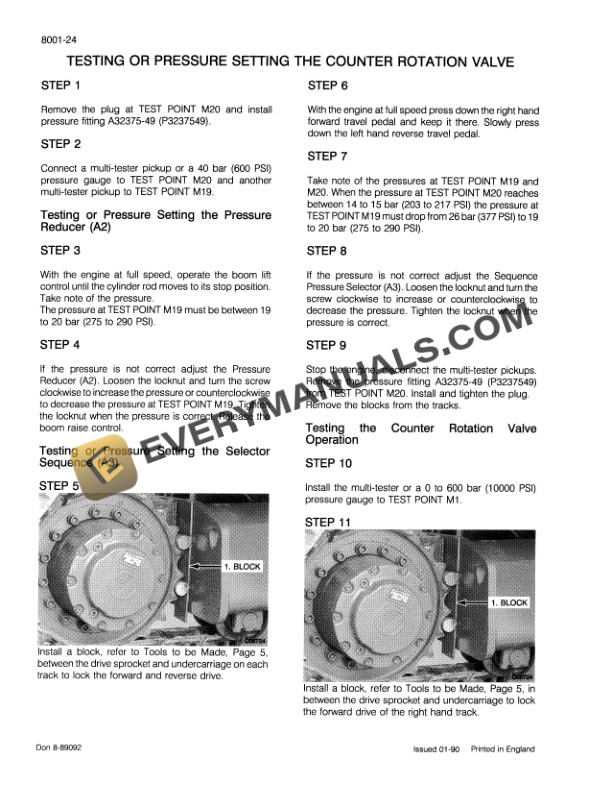Case 688 Crawler Excavator Service Manual 8-88991-4