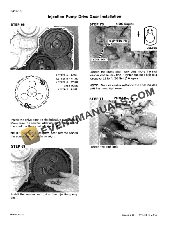 Case 688 Excavator Service Manual 8-66052-3