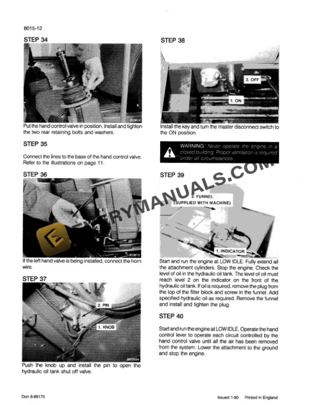 Case 688C Excavator Service Manual 8-88993-5