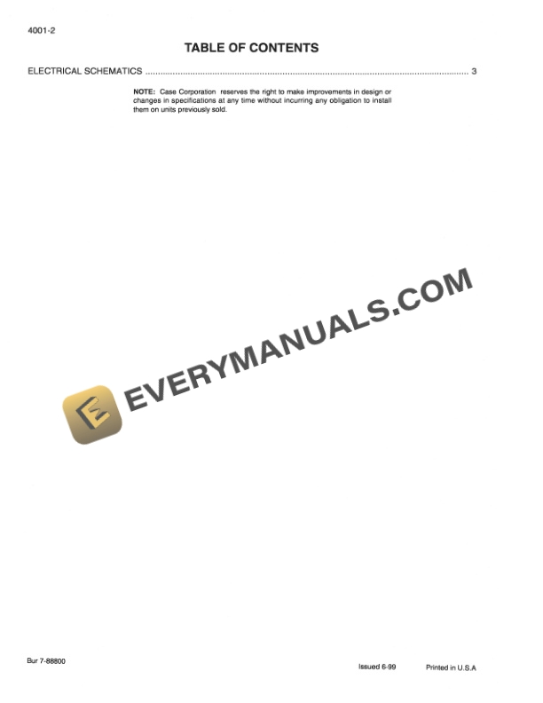 Case 689G Telescopic Handler Service Manual 7-88730-2