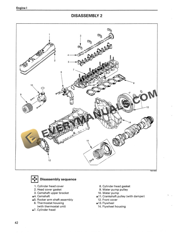 Case 6SD1T Isuzu Engine Service Manual 9-54870-2