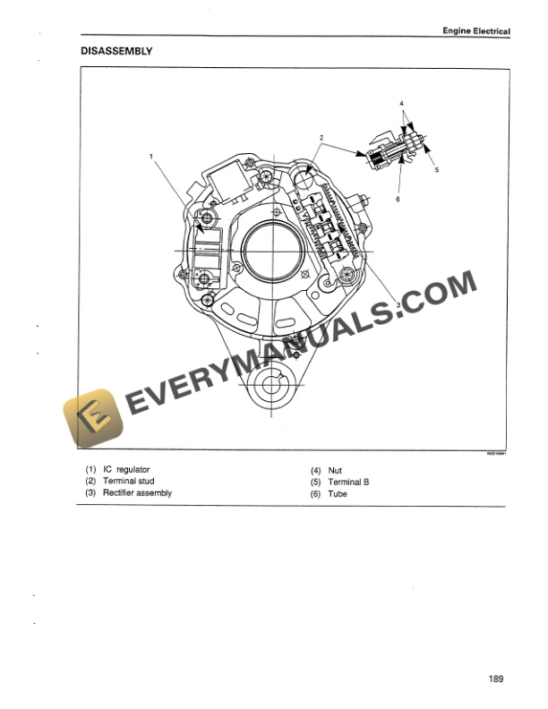 Case 6SD1T Isuzu Engine Service Manual 9-54870-5