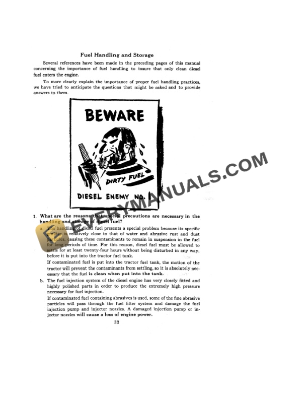 Case 700B Series Diesel Dual Range Wheel Tractor Operator Manual 9-402-2